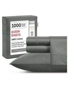 Sábanas Queen Chateau Home Collection 1000 Hilos Algodón Sateen
