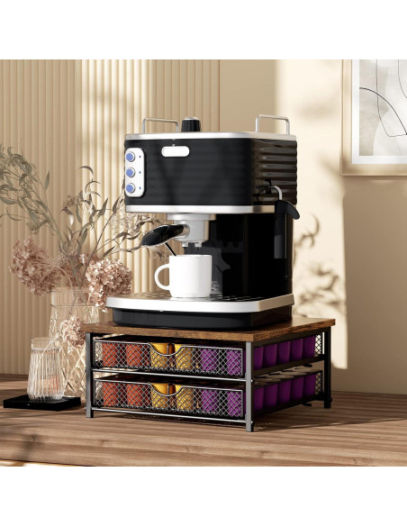 Organizador de Cápsulas de Café CADUKE 2 Niveles 72 Cápsulas Organizador de Cápsulas de Café CADUKE 2 Niveles 72 Cápsulas