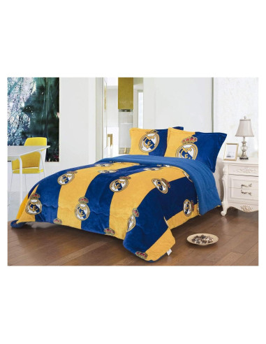 Conjunto de Manta Twin 2 Piezas Real Madrid con Forro Sherpa