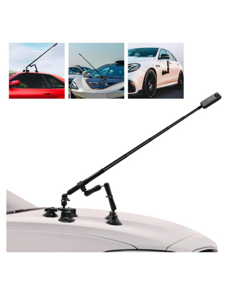 Kit de Montaje para Coche 8 en 1 HAFOKO con Ventosas y Palo de Selfie Kit de Montaje para Coche 8 en 1 HAFOKO con Ventosas y Palo de Selfie