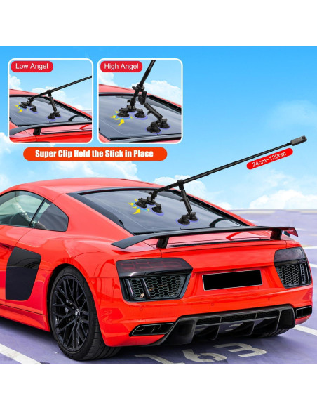 Kit de Montaje para Coche 8 en 1 HAFOKO con Ventosas y Palo de Selfie Kit de Montaje para Coche 8 en 1 HAFOKO con Ventosas y Palo de Selfie