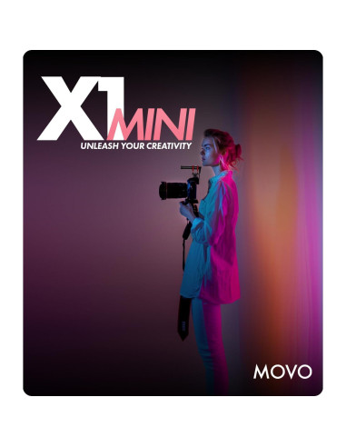 Micrófono Shotgun Movo X1-Mini Supercardioide 3.5mm/USB-C