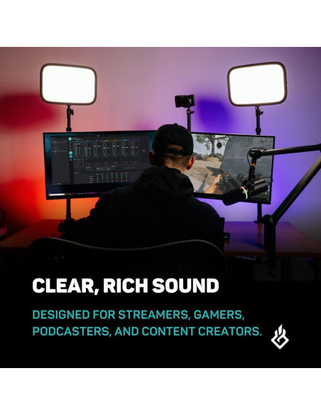 Micrófono Dinámico USB BEACN Dark para PC - Streaming y Podcast Micrófono Dinámico USB BEACN Dark para PC - Streaming y Podcast