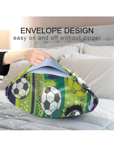 Funda de Almohada KOPIRIT Balón de Fútbol 50.8x66 cm