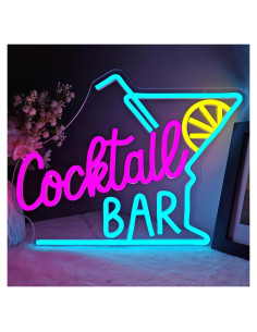 Cartel de Neón LED CinsYarn Bar de Cócteles 30x10cm