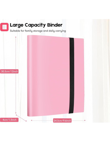 Álbum de Fotos Tugle 432 Bolsillos 2x3" Rosa para Instax