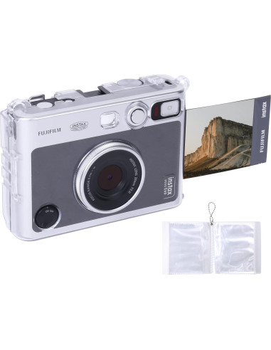 Funda Dura Transparente Khanka para Cámara Fujifilm Instax Mini Evo