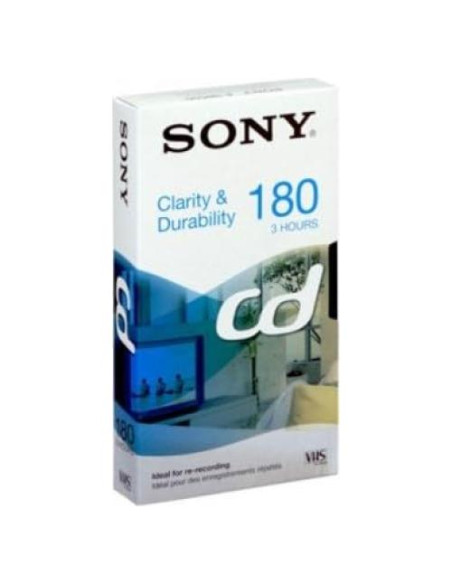 Cinta VHS en blanco Sony E180 - Paquete de 10 unidades Cinta VHS en blanco Sony E180 - Paquete de 10 unidades