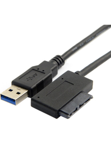 Adaptador USB 3.0 a SATA 13Pin CY para Unidad Óptica Laptop
