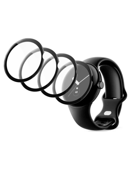 Paquete de 4 Protectores de Pantalla TPU para Google Pixel Watch Paquete de 4 Protectores de Pantalla TPU para Google Pixel Watch