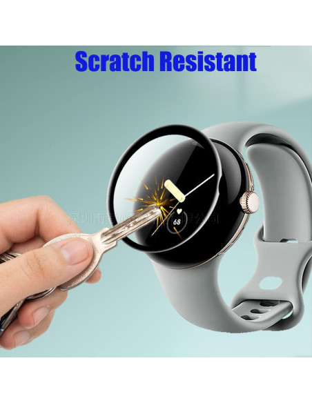 Paquete de 4 Protectores de Pantalla TPU para Google Pixel Watch Paquete de 4 Protectores de Pantalla TPU para Google Pixel Watch