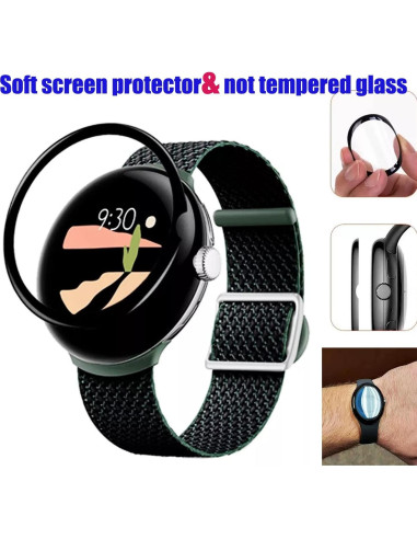 Paquete de 4 Protectores de Pantalla TPU para Google Pixel Watch