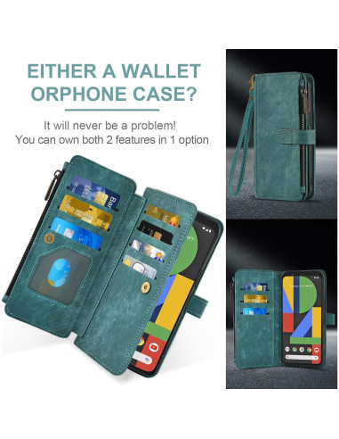 Funda Asuwish para Google Pixel 4 XL con billetera y soporte