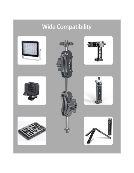 Brazo Mágico de Aluminio Leaplumin 360 con Cabeza de Bola Brazo Mágico de Aluminio Leaplumin 360 con Cabeza de Bola