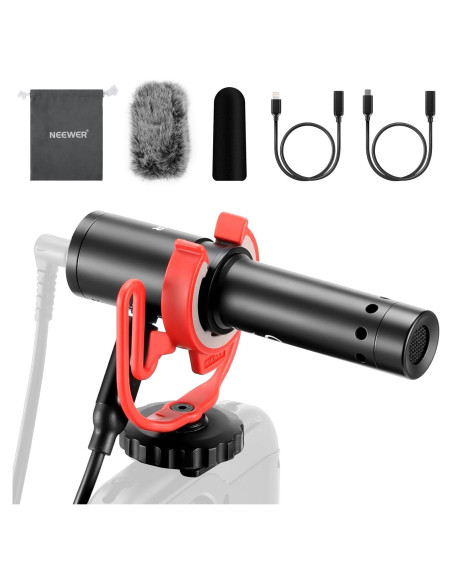 Micrófono USB C NEEWER Mini Shotgun con Reducción de Ruido Micrófono USB C NEEWER Mini Shotgun con Reducción de Ruido