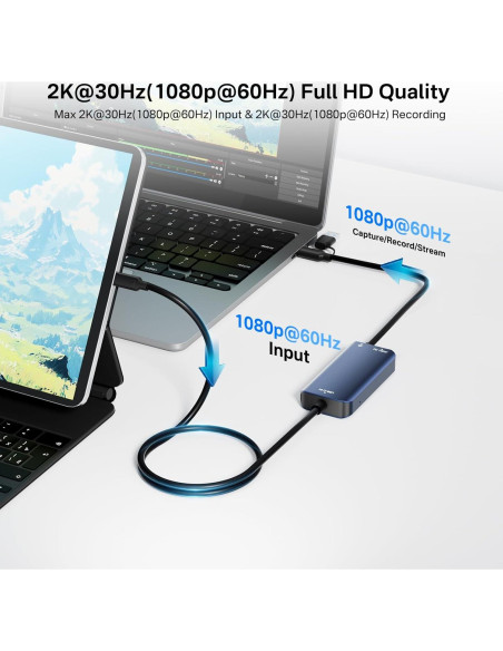 Tarjeta de Captura de Video USB-C VANGREE VC-001 1080P 60FPS Tarjeta de Captura de Video USB-C VANGREE VC-001 1080P 60FPS