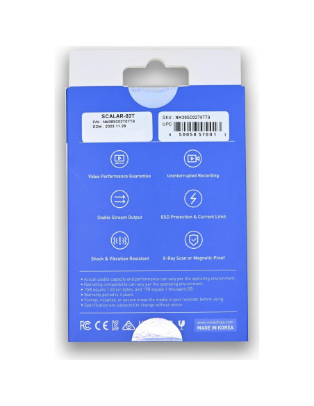 Tarjeta de Memoria CFast 2.0 2TB Novachips para 4K RAW Tarjeta de Memoria CFast 2.0 2TB Novachips para 4K RAW