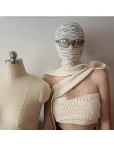 Máscara Completa Elástica Punk YECRUX para Halloween Unisex 2