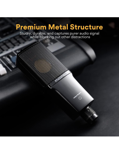Micrófono de Podcast MAONO PD100U & PM500 Cardioide USB