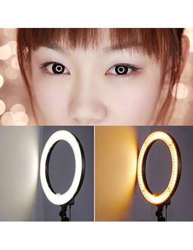 Luz de Anillo Neewer 18" 55W Regulable 5500K con Brazo