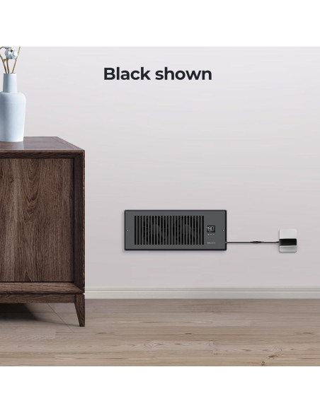 Ventilador Aumentador de Registro Biowind AirBoost T4 6W Negro Ventilador Aumentador de Registro Biowind AirBoost T4 6W Negro