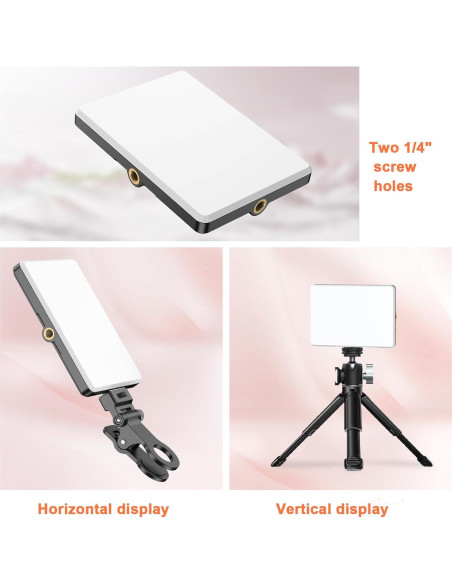Trípode TONEOF para Teléfono Móvil 67" con Luz LED 60 Trípode TONEOF para Teléfono Móvil 67" con Luz LED 60