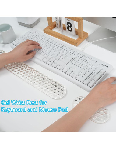 Reposamuñecas de Gel MOSISO para Teclado y Ratón Ergonómico