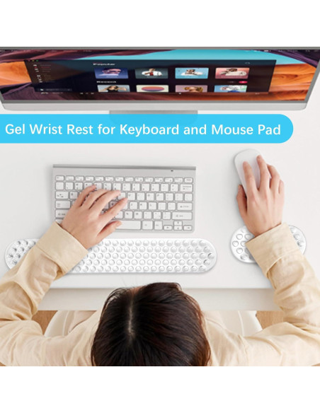 Reposamuñecas de Gel MOSISO para Teclado y Ratón Ergonómico Reposamuñecas de Gel MOSISO para Teclado y Ratón Ergonómico