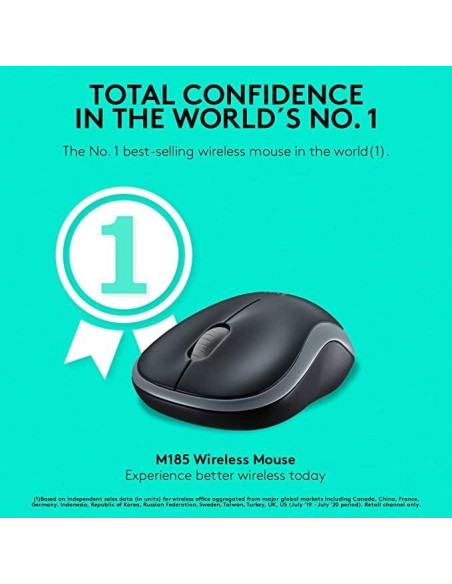 Paquete de 8 Ratones Inalámbricos Logitech M185 - Ideal para Oficinas y Escuelas Paquete de 8 Ratones Inalámbricos Logitech M185 - Ideal para Oficinas y Escuelas