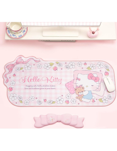 Conjunto Alfombrilla de Ratón Kuitmor Gato Flor Antideslizante