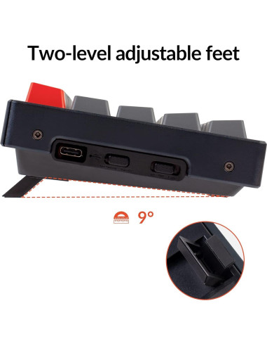 Teclado Mecánico Inalámbrico Keychron K12 RGB 60% Hot-Swappable