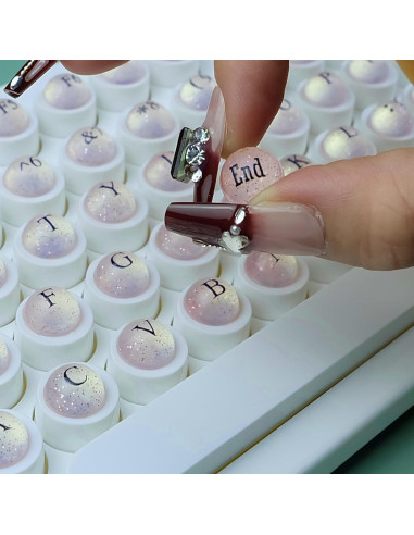 128 Piezas Teclas de Silicona Autoadhesivas Zooplan Rosa