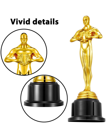 Trofeo de Oro 10 cm Jorpneost - Paquete de 4 Estatuas Trofeo de Oro 10 cm Jorpneost - Paquete de 4 Estatuas