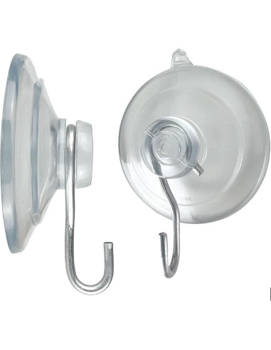 Ganchos de Ventosa Wis-Sales 12 Pack 3.18 cm Soporta 0.45 kg