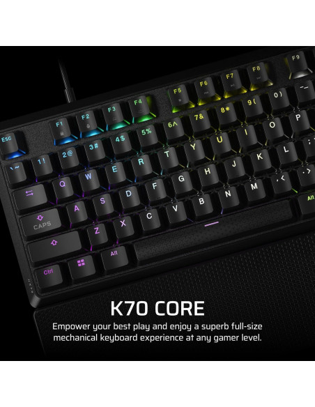 Teclado Mecánico Gaming Corsair K70 CORE RGB - Negro Teclado Mecánico Gaming Corsair K70 CORE RGB - Negro