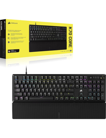 Teclado Mecánico Gaming Corsair K70 CORE RGB - Negro Teclado Mecánico Gaming Corsair K70 CORE RGB - Negro
