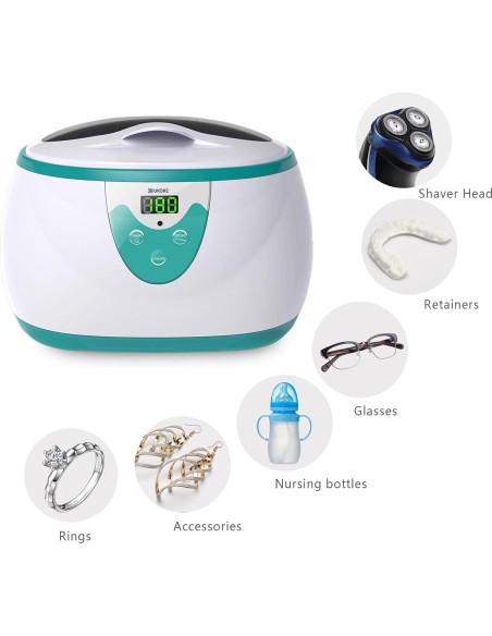 Limpiador Ultrasónico Ukoke 3800S 600 mL con Temporizador Limpiador Ultrasónico Ukoke 3800S 600 mL con Temporizador