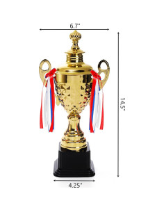 Copa Trofeo Grande Fasmov Dorada 36.8 cm para Deportes 2