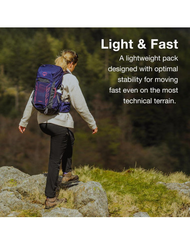 Mochila de Senderismo Osprey Tempest 26L Mujer Azul