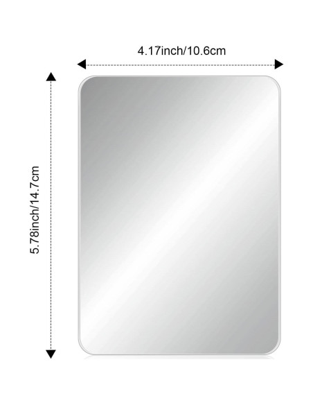 Espejo Magnético Blulu 2 Pcs 14.73 x 10.16 cm Vidrio Plata Espejo Magnético Blulu 2 Pcs 14.73 x 10.16 cm Vidrio Plata