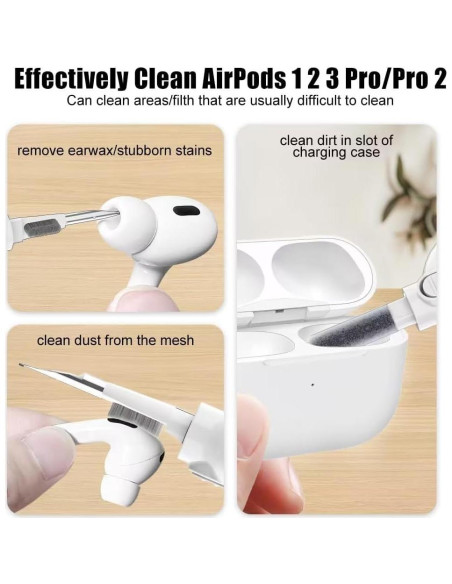 Kit de Limpieza 5 en 1 SAYAFAN para AirPods 1 2 3 Pro Kit de Limpieza 5 en 1 SAYAFAN para AirPods 1 2 3 Pro