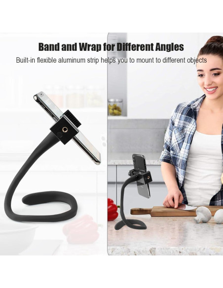 Soporte flexible para teléfono Taisioner 42.5 cm para GoPro y smartphones Soporte flexible para teléfono Taisioner 42.5 cm para GoPro y smartphones
