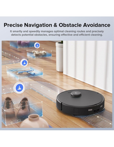 Robot Aspiradora Roborock Qrevo Edge S5A, 18500Pa, Sin Enredos