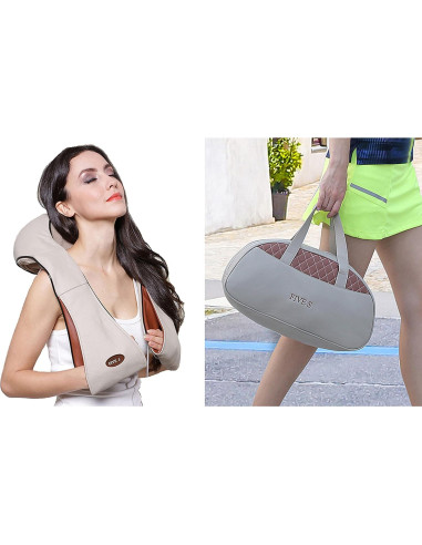 Masajeador Shiatsu FS8801 con Calor para Cuello y Espalda