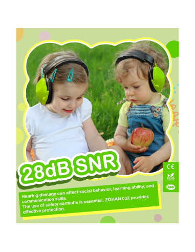 Auriculares ZOHAN para Niños con Cancelación de Ruido 25dB