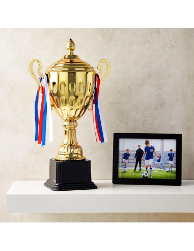 Trofeo de Oro Juvale 42 cm - Copa para Deportes y Eventos