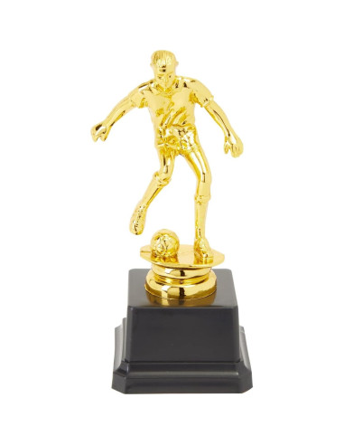 Paquete de 12 Trofeos de Fútbol Dorados Juvale 6.35x15.24 cm
