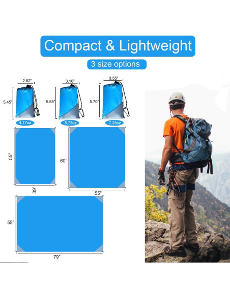 Manta de Picnic Plegable Orga'Neat 139.7x99.1cm Impermeable Manta de Picnic Plegable Orga'Neat 139.7x99.1cm Impermeable