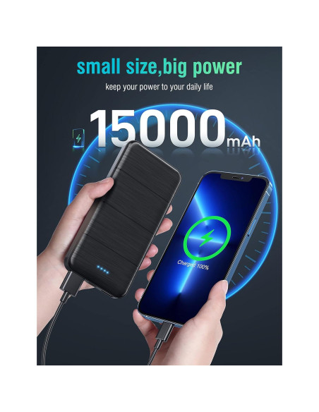 Cargador Portátil Batería Externa 15000mAh Doble USB Cargador Portátil Batería Externa 15000mAh Doble USB