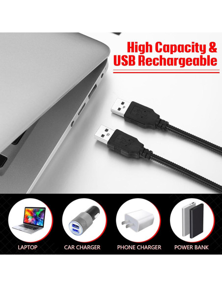 Lámparas LED USB para Teclado Tujoe - 2 Piezas Flexibles Lámparas LED USB para Teclado Tujoe - 2 Piezas Flexibles